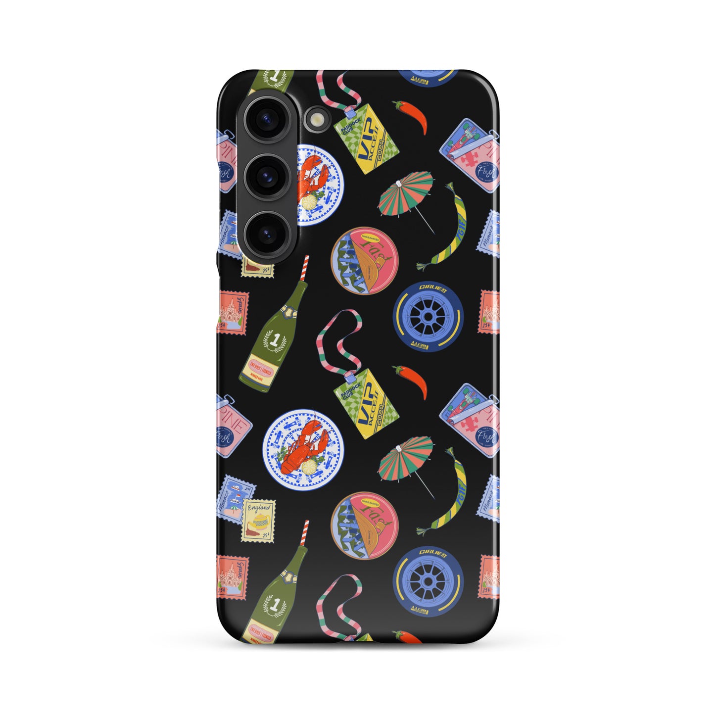 Jetset Summer Black Case for Samsung