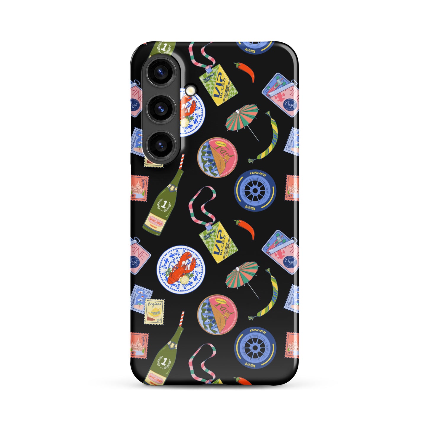 Jetset Summer Black Case for Samsung