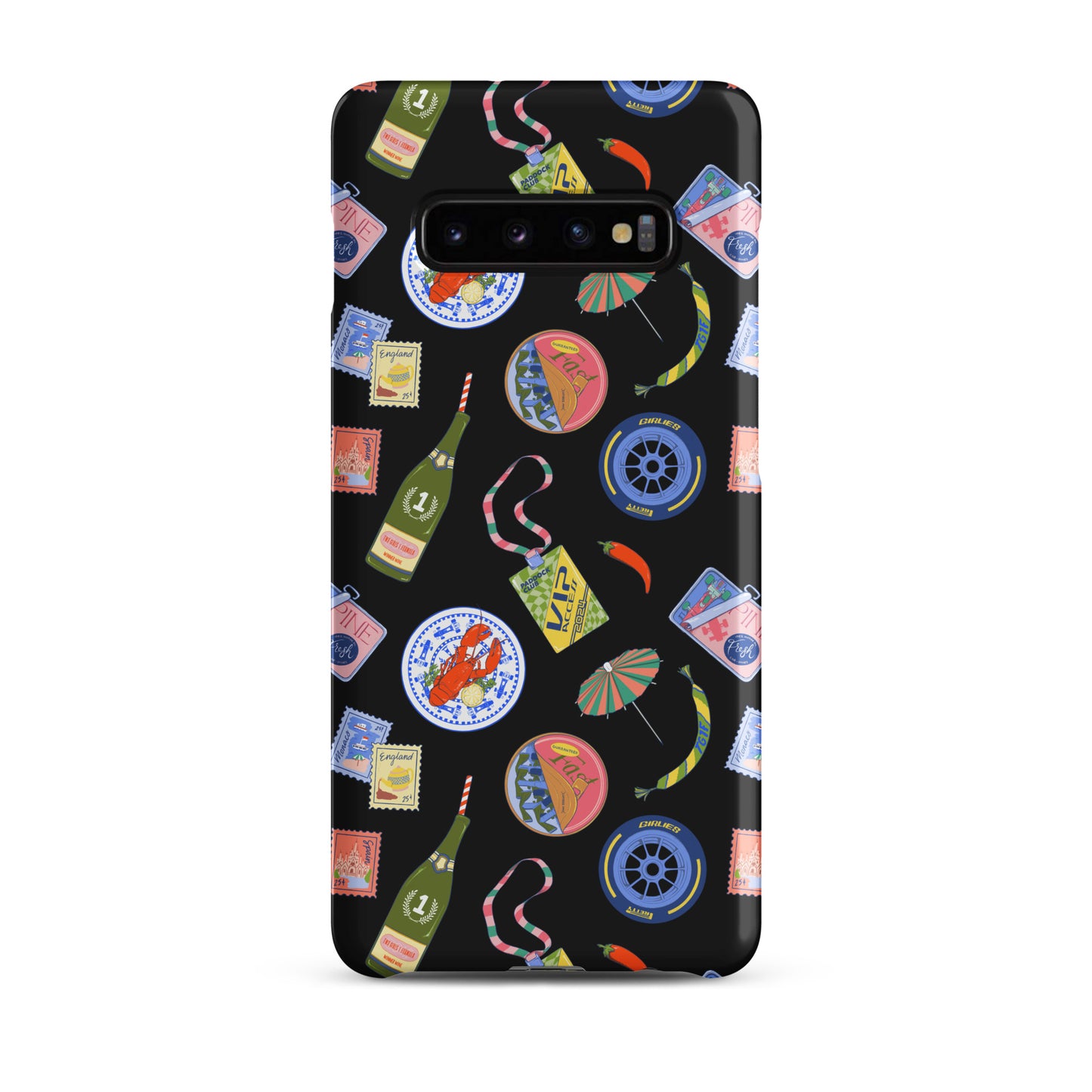 Jetset Summer Black Case for Samsung