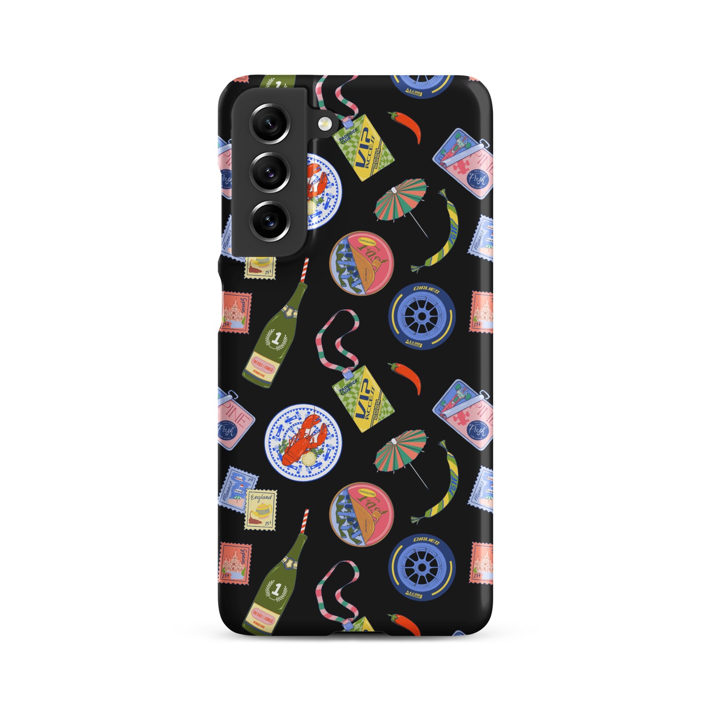 Jetset Summer Black Case for Samsung