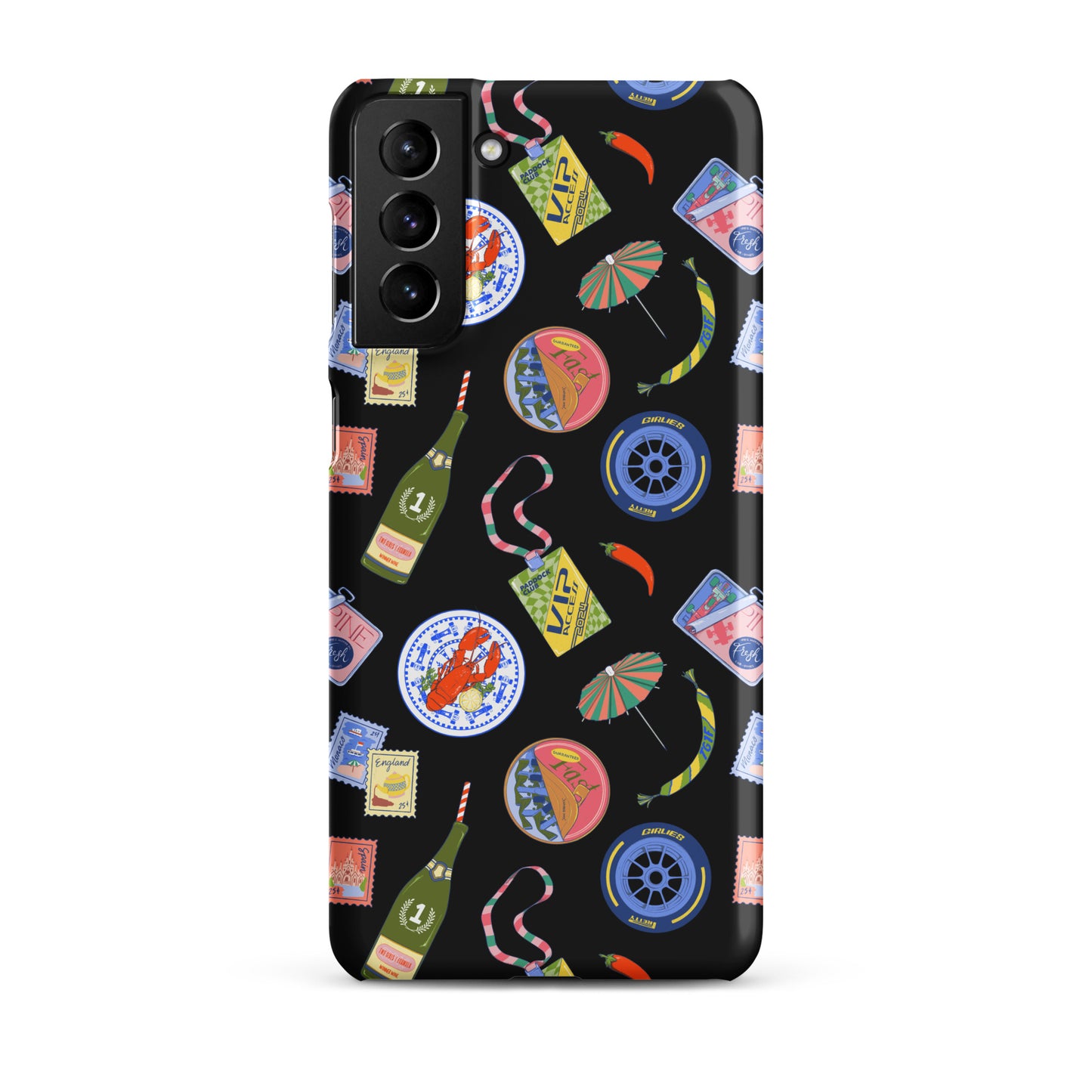 Jetset Summer Black Case for Samsung