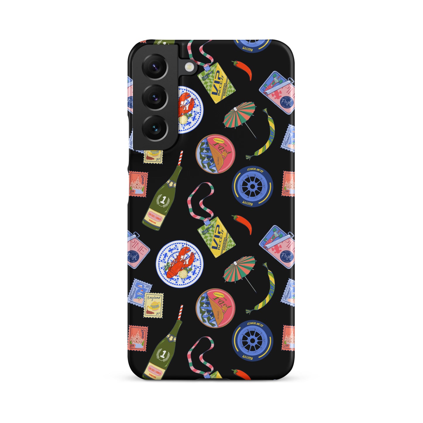 Jetset Summer Black Case for Samsung