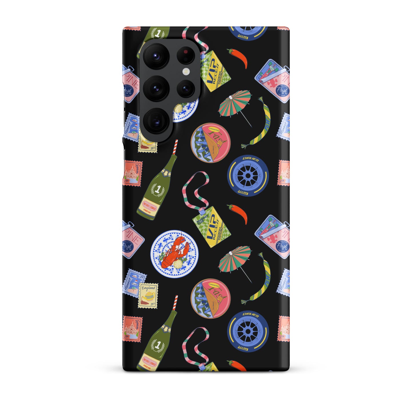 Jetset Summer Black Case for Samsung