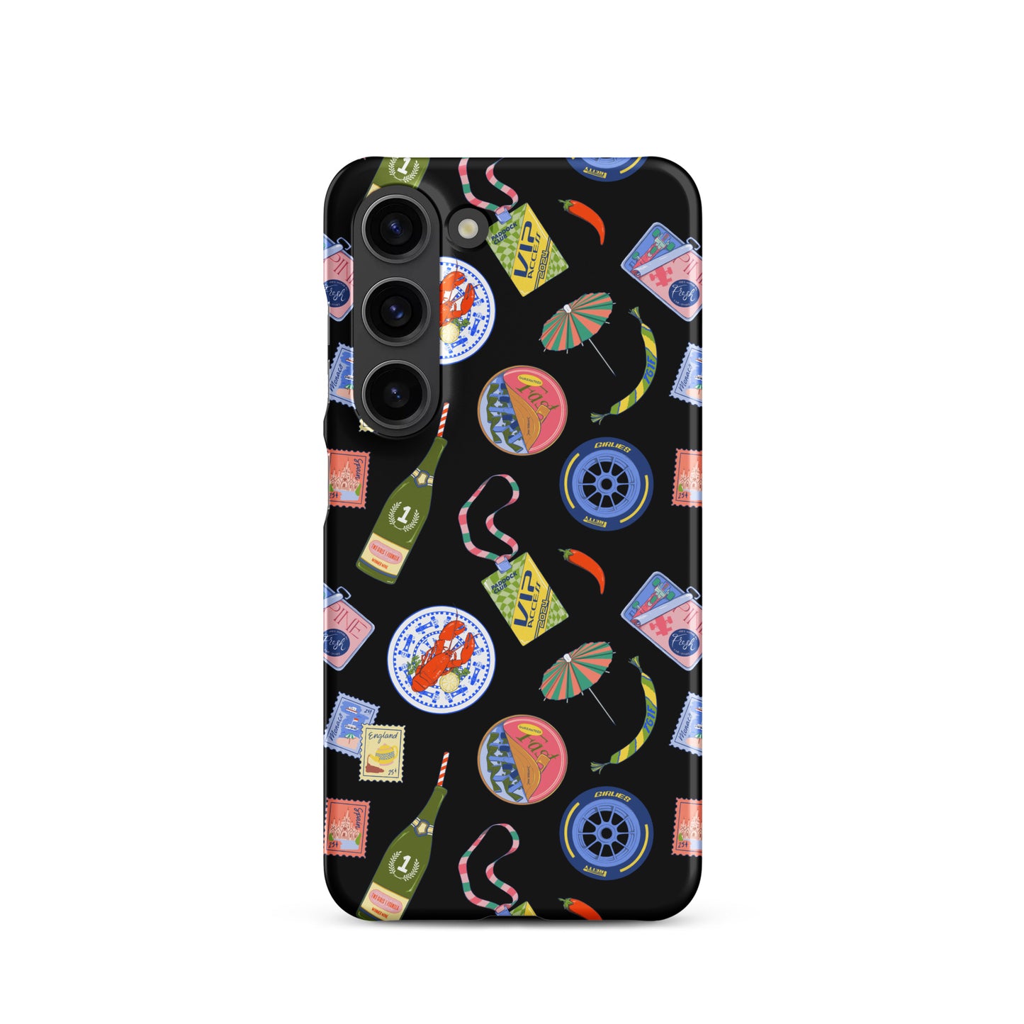 Jetset Summer Black Case for Samsung