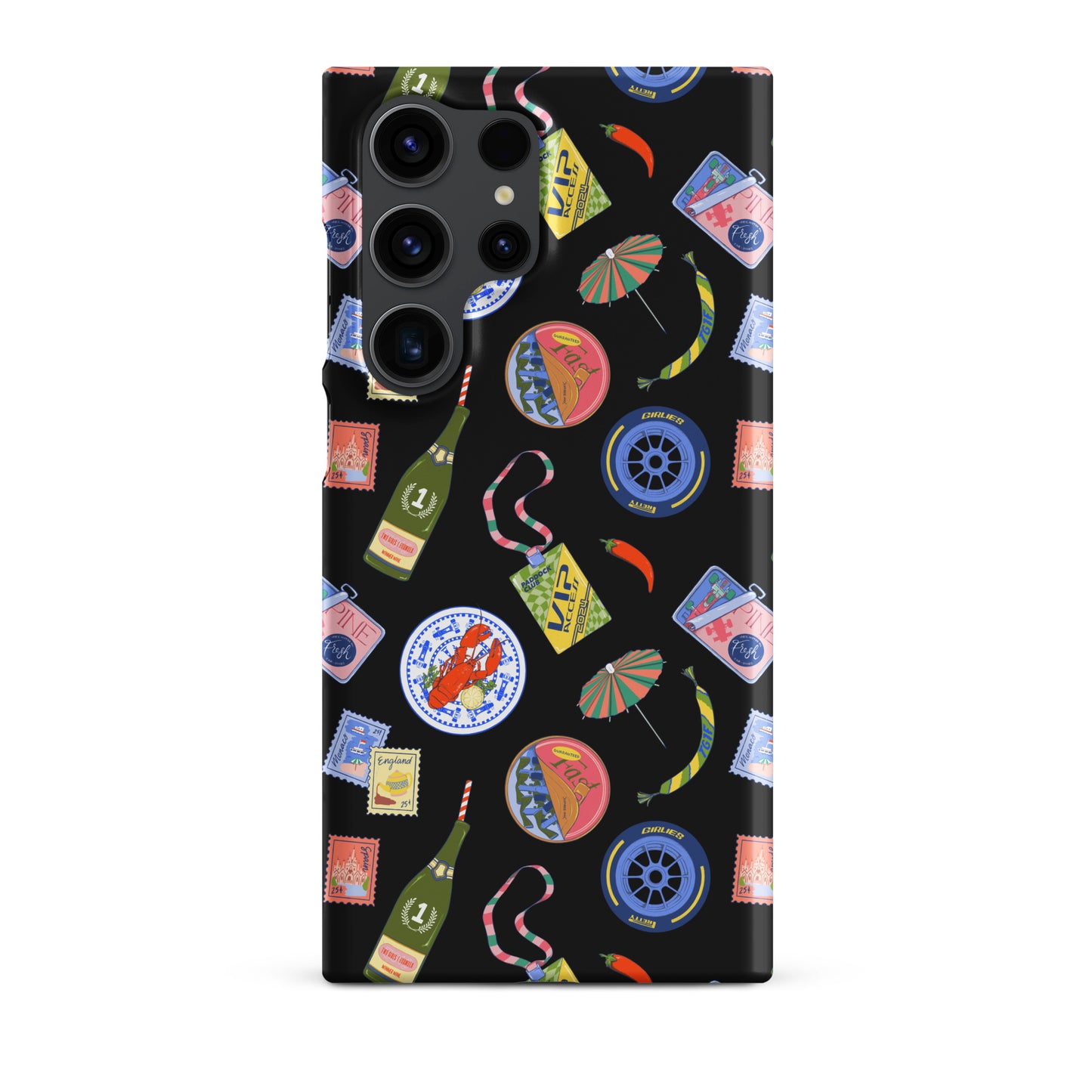 Jetset Summer Black Case for Samsung