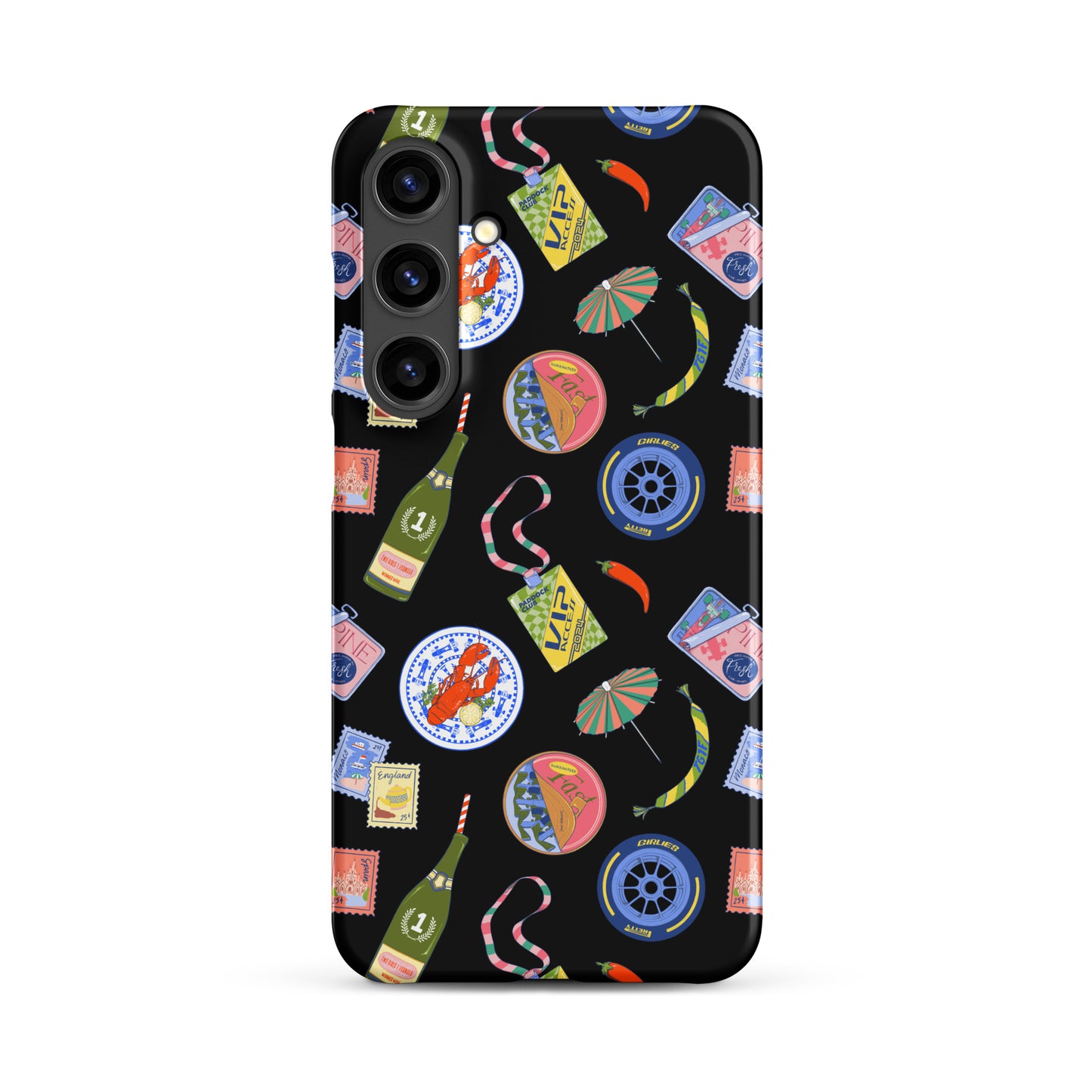 Jetset Summer Black Case for Samsung