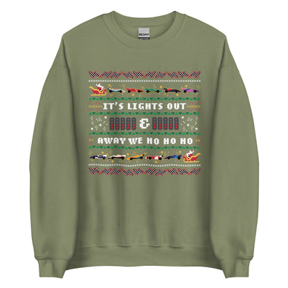 Lights out and away we ho ho ho sweater