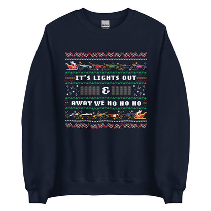 Lights out and away we ho ho ho sweater