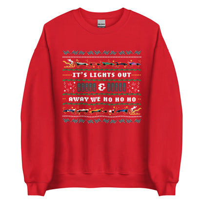 Lights out and away we ho ho ho sweater