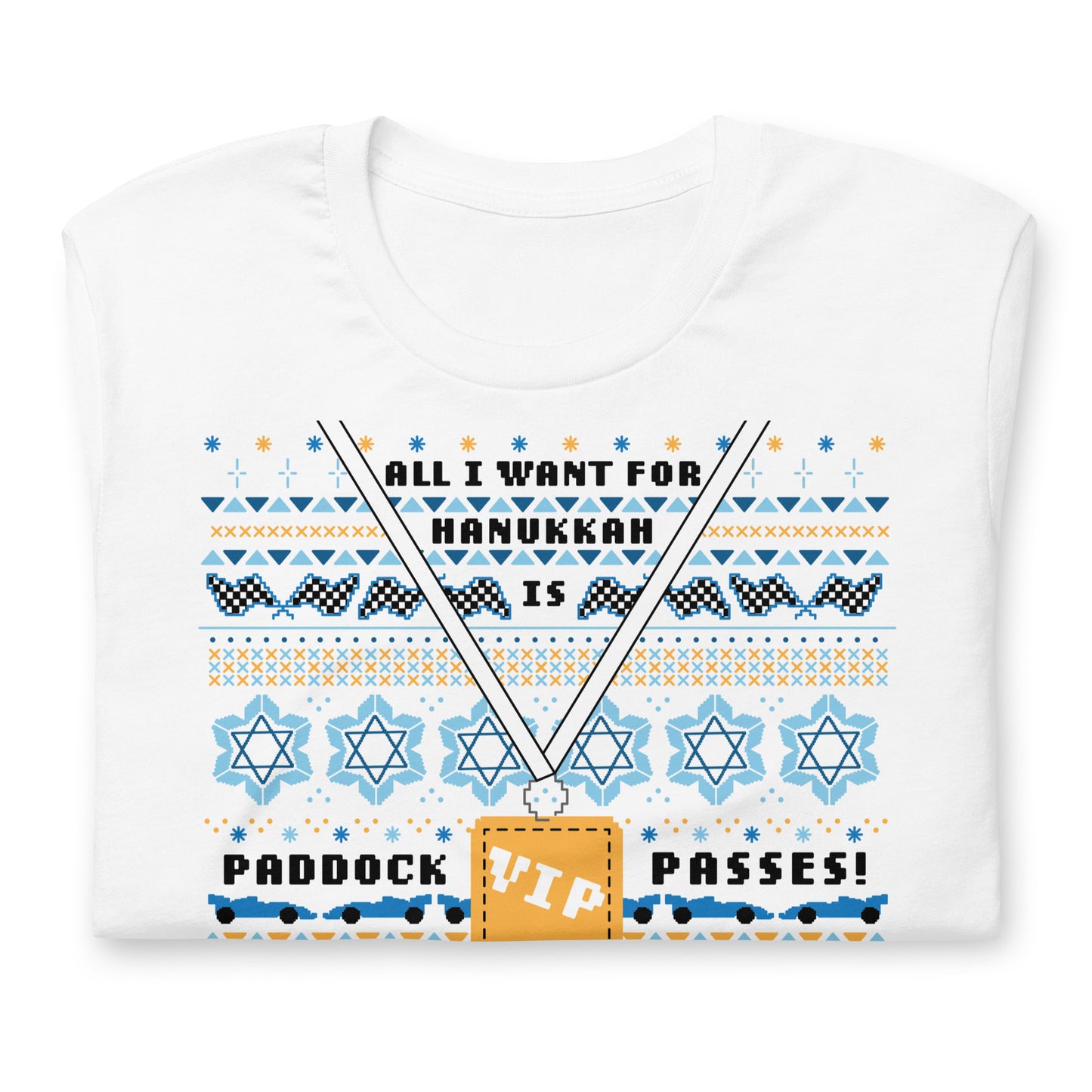 Paddock Passes Hanukkah T-Shirt (white)